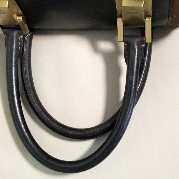 EUC. MCM Vintage Visetos Munchen Boston Bag #B4720 Brown and Black - Picture 9 of 15